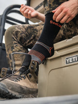 SEELAND Field Coolmax Socks 2-Pack - Black / Dark Grey
