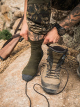 SEELAND Field Socks 3-Pack - Pine Green / Dark Grey