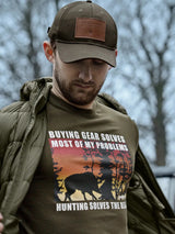 SEELAND Highseat Sunset T-Shirt - Mens - Light Pine
