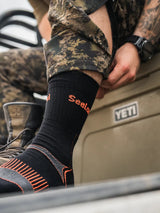 SEELAND Field Coolmax Socks 2-Pack - Black / Dark Grey