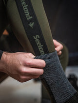 SEELAND Field Thermo Socks 2-Pack - Pine Green Melange / Grey Melange