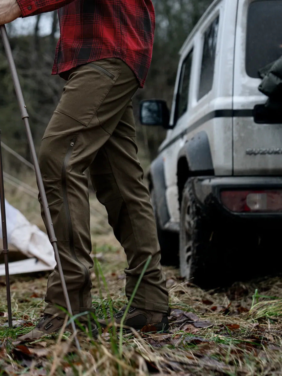 SEELAND Spruce Membrane Trousers - Mens - Pine Green / Grizzly Brown