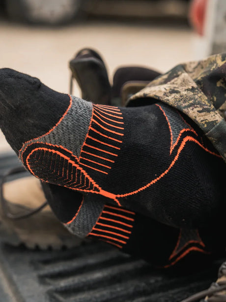 SEELAND Field Coolmax Socks 2-Pack - Black / Dark Grey