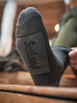 SEELAND Field Thermo Socks 2-Pack - Pine Green Melange / Grey Melange