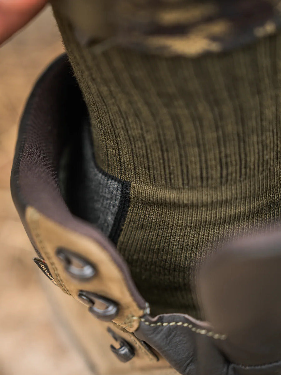SEELAND Field Socks 3-Pack - Pine Green / Dark Grey