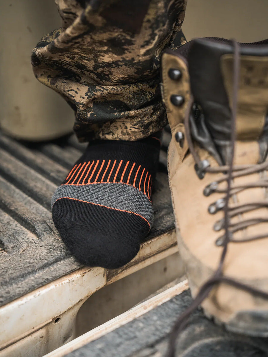 SEELAND Field Coolmax Socks 2-Pack - Black / Dark Grey