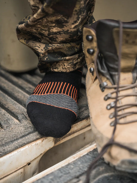 SEELAND Field Coolmax Socks 2-Pack - Black / Dark Grey