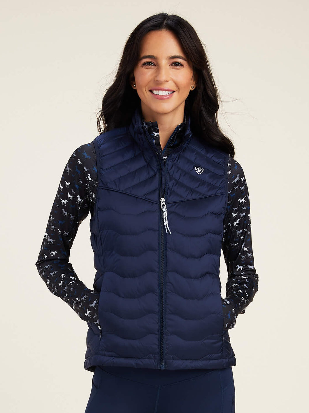 ARIAT Ideal Down Gilet - Womens - Navy Eclipse Ariat