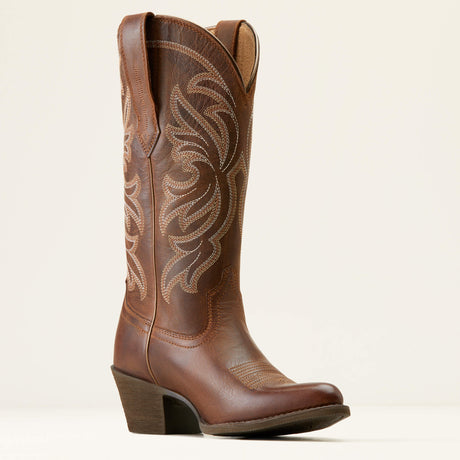 ARIAT Heritage J Toe Stretchfit Western Boots - Womens Cowgirl - Sassy Brown