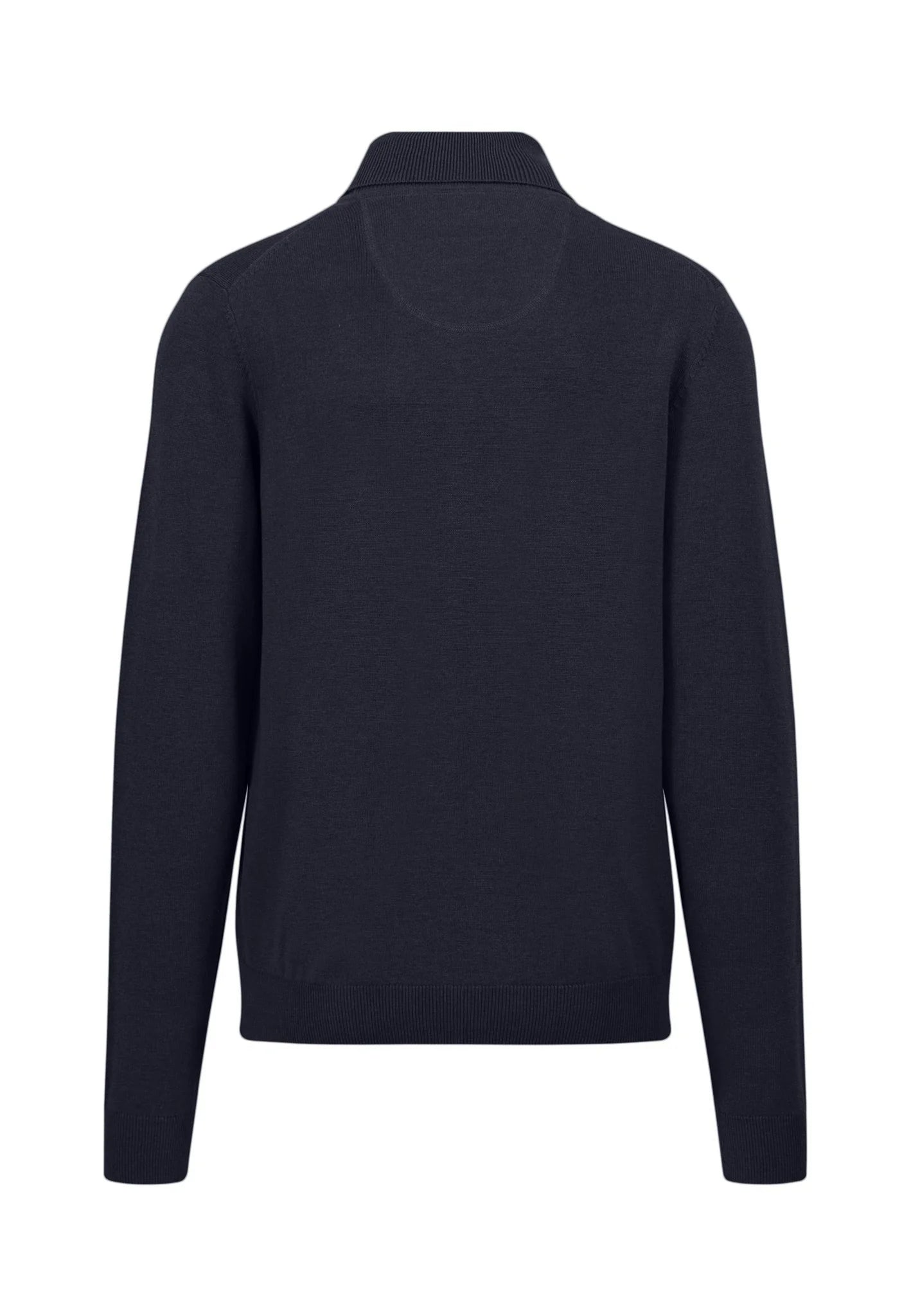 FYNCH HATTON Turtle Neck Cotton Sweater - Men's – Navy