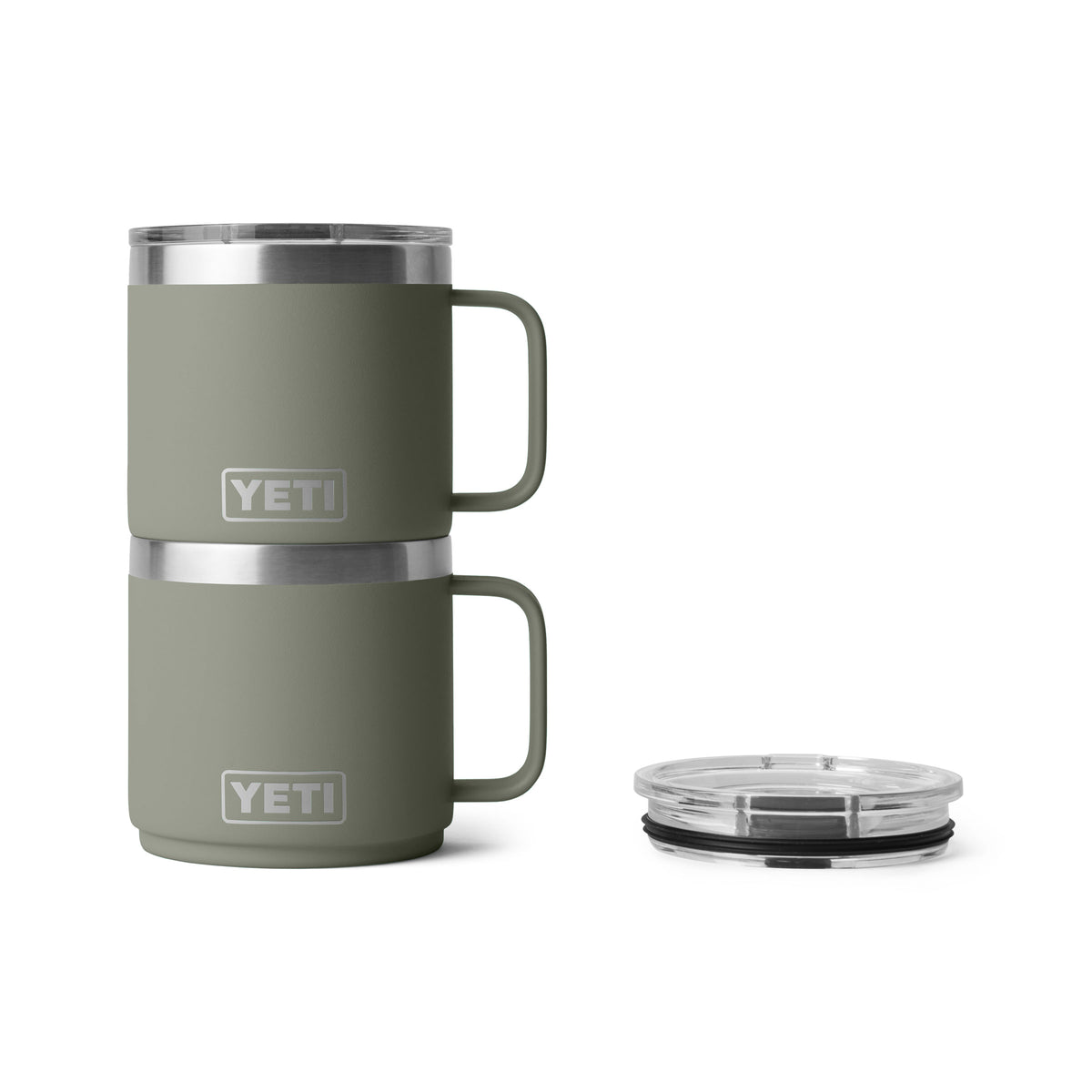 YETI Rambler 14 OZ (414ml) Stackable Mug With DuraSip™ Ceramic Lining - Pampa Green