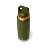 YETI Rambler 26 OZ (769ml) Bottle With Chug Cap - Olive / King Crab