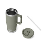 YETI Rambler 20 OZ (591ml) Travel Mug With Straw Lid - Pampa Green