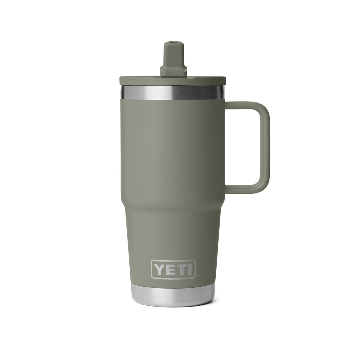 YETI Rambler 20 OZ (591ml) Travel Mug With Straw Lid - Pampa Green