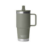 YETI Rambler 20 OZ (591ml) Travel Mug With Straw Lid - Pampa Green