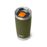 YETI Rambler 20 OZ (591ml) Tumbler With Magslider Lid - Olive / King Crab