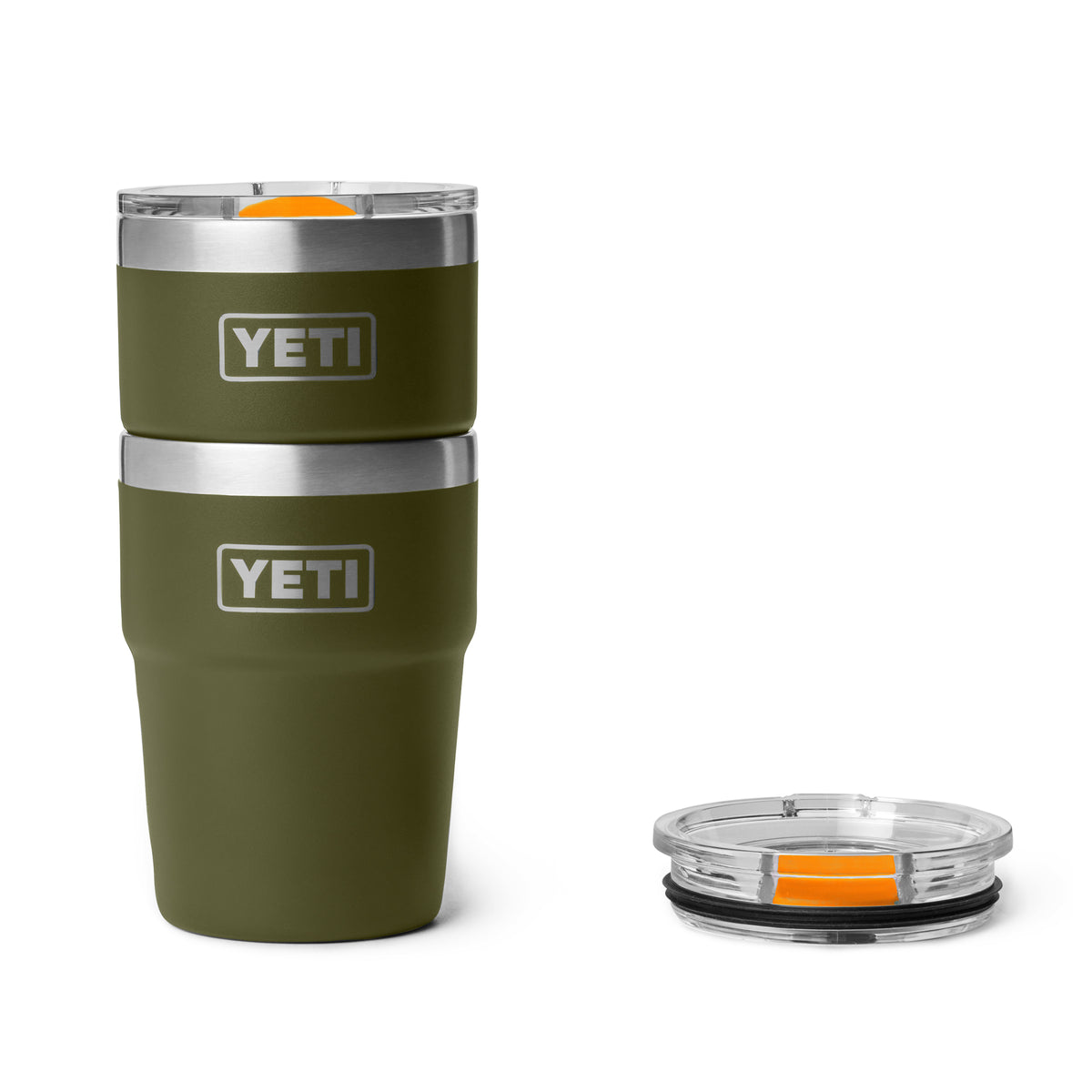 YETI Rambler 16 OZ (473ml) Stackable Cup With Magslider Lid - Olive / King Crab