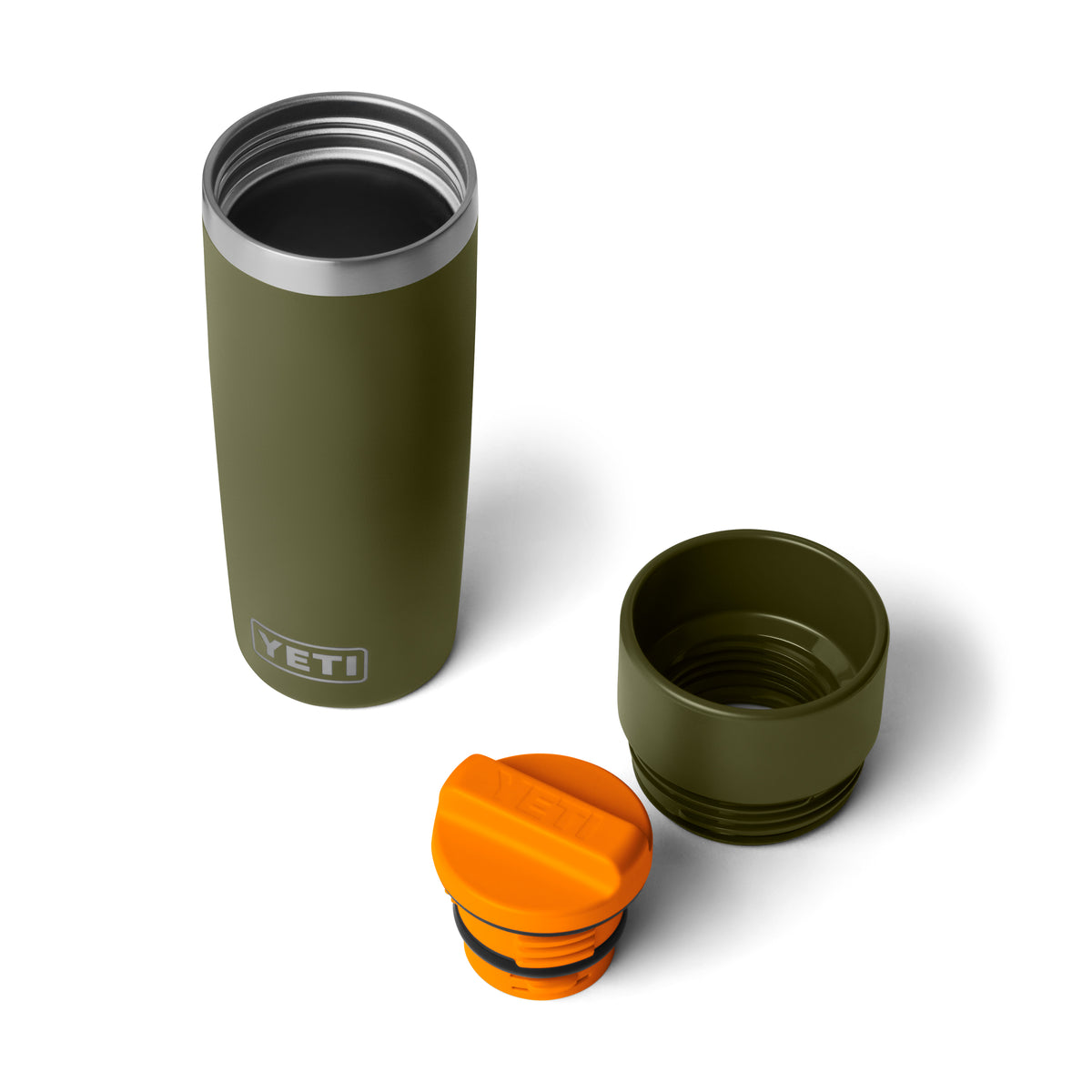YETI Rambler 16 OZ (473ml) Travel Bottle with Commuter Cap - Olive / King Crab