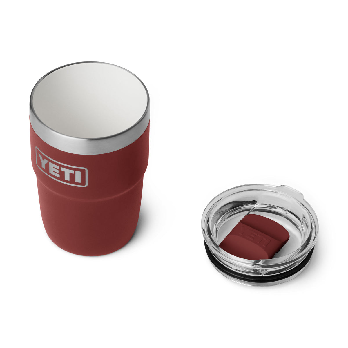 YETI Rambler 8 OZ (237ml) Stackable Cup With DuraSip™ Ceramic Lining - Stag Red