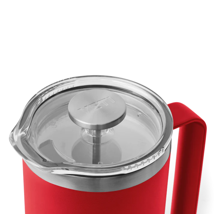 YETI Rambler 34 OZ French Press Cafetiere - Rescue Red