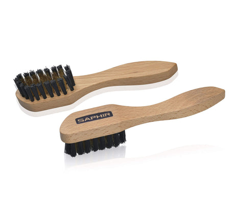 Saphir Suede and Nubuck Brass Brush – official product image