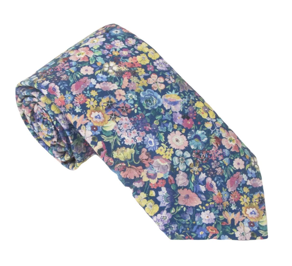 VAN BUCK Liberty Print Cotton Tie & Pocket Square - Classic Garden