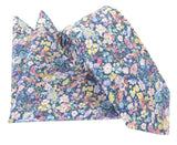 VAN BUCK Liberty Print Cotton Tie & Pocket Square - Classic Garden
