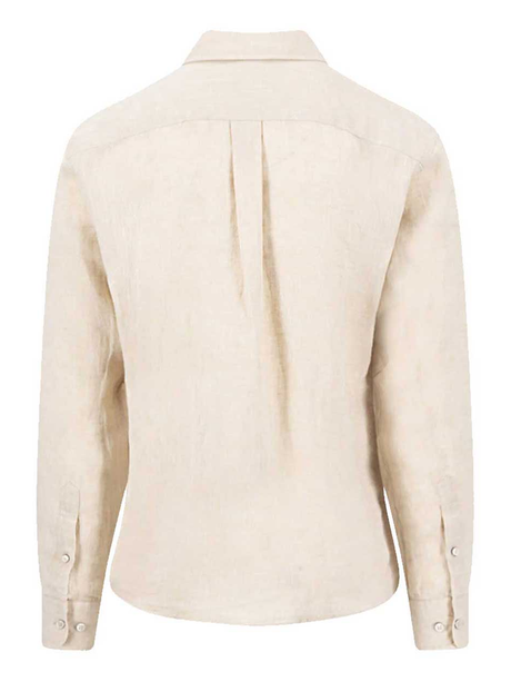 FYNCH HATTON Pure Linen Shirt - Men's – Sand