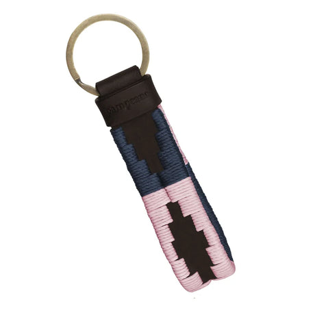 PAMPEANO Charro Loop Keyring - Brown - Pink and Navy
