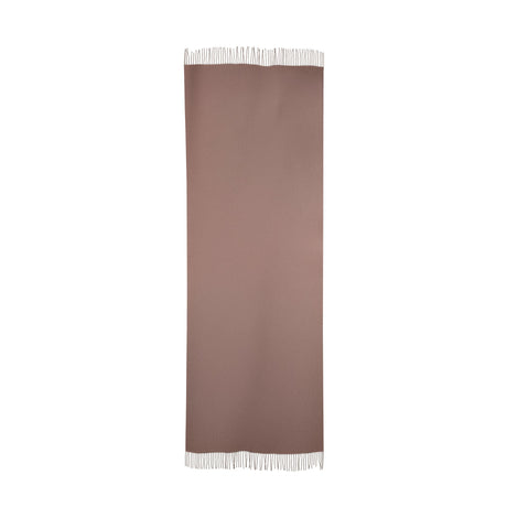 Women's plain pashmina shawl in brown full length