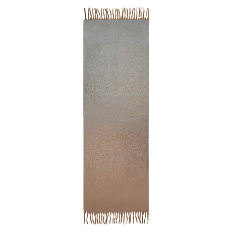 DENTS pale blue reversible ombre speckle scarf detail