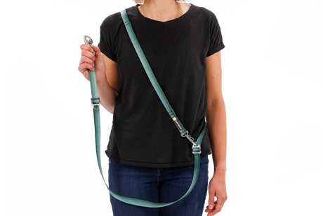 RUFFWEAR Switchbak Double-Ended Dog Lead - River Rock Green Ruffwear