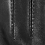 DENTS Hadleigh men’s handsewn lined leather gloves in black – finger detail