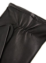 DENTS Men’s Three-Point Lined Leather Gloves – Black detail