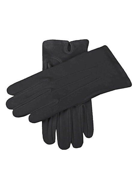 DENTS Men’s Three-Point Cotton Gloves – Black