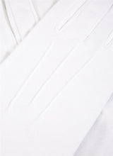 DENTS Men’s Three-Point Cotton Gloves – White detail