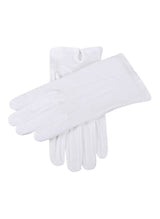 DENTS Men’s Three-Point Cotton Gloves – White