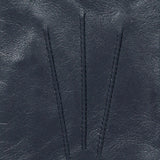 Women's three point leather gloves navy, three point. 