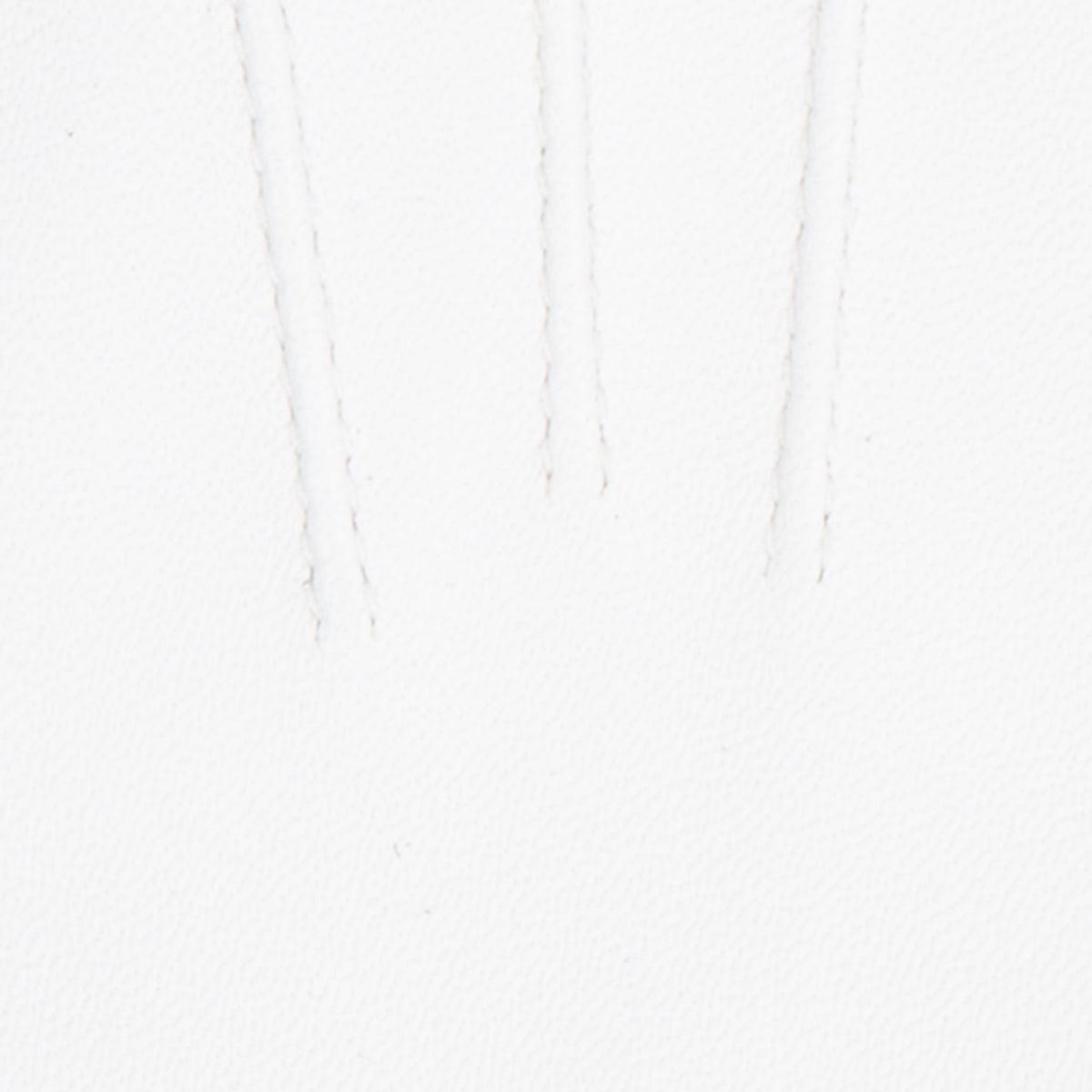 Women's three point leather gloves white, three-point.