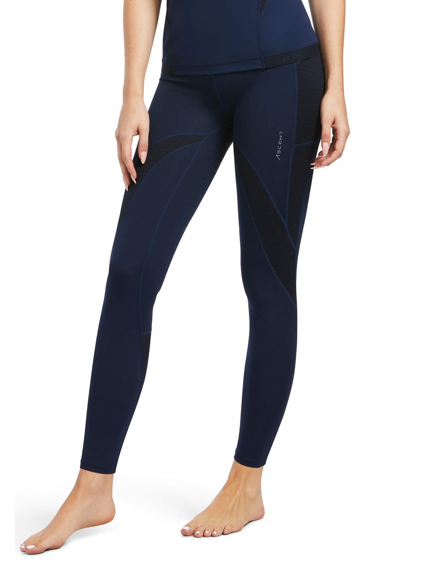 50% OFF - ARIAT Ascent Half Grip Riding Tights - Womens - Navy - Size: LARGE