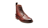 BARKER Bourne Boots - Mens Lace Up - Rosewood Dip Dyed - front view