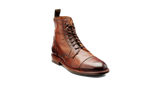 BARKER Bourne Boots - Mens Lace Up - Tan Dip Dyed - front view