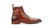 BARKER Bourne Boots - Mens Lace Up - Tan Dip Dyed - side view