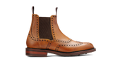 BARKER Bowness Boots - Mens Brogue - Cedar Grain - angled pair view