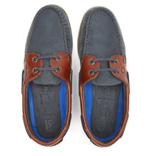 Load image into Gallery viewer, 50% OFF - CHATHAM Ladies Bermuda G2 Leather Boat Shoes - Navy/Seahorse - Size: UK 4 (EU37)
