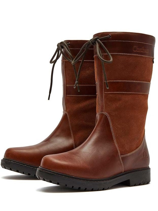 30% OFF CHATHAM Ladies Paddock II Waterproof Leather Boots - Tan - Size: UK 8 (EU41)