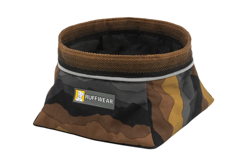 RUFFWEAR Quencher Packable Dog Bowl - Moonlight Mountains Ruffwear