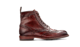 BARKER Denzil Boots - Mens Brogue Lace Up - Rosewood Dip Dyed - side view