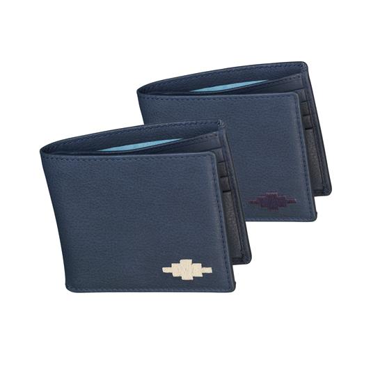 PAMPEANO Dinero Card Wallet - Navy Leather