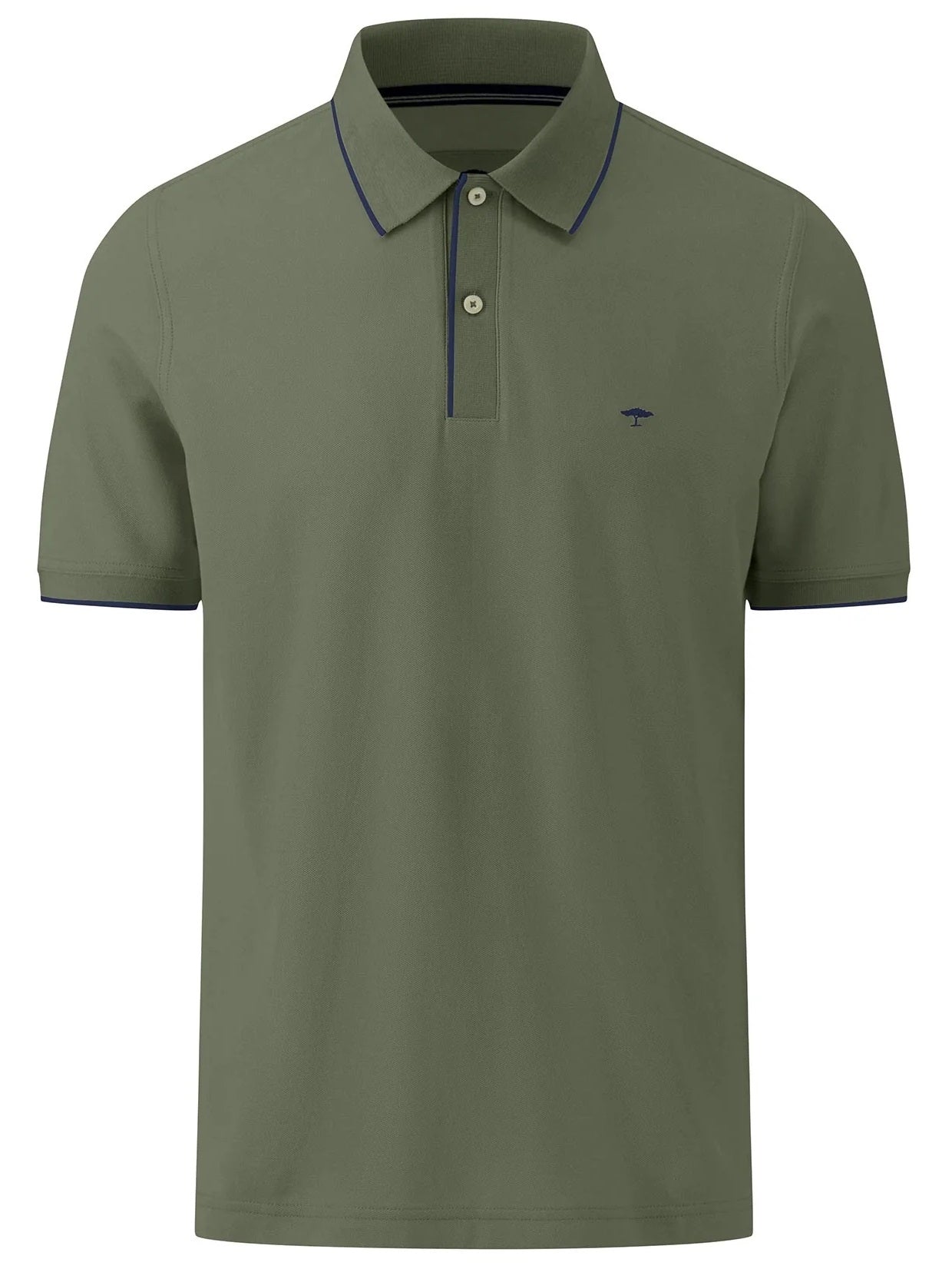FYNCH HATTON Modern-Fit Polo Shirt - Men's Cotton Pique – Dusty Olive